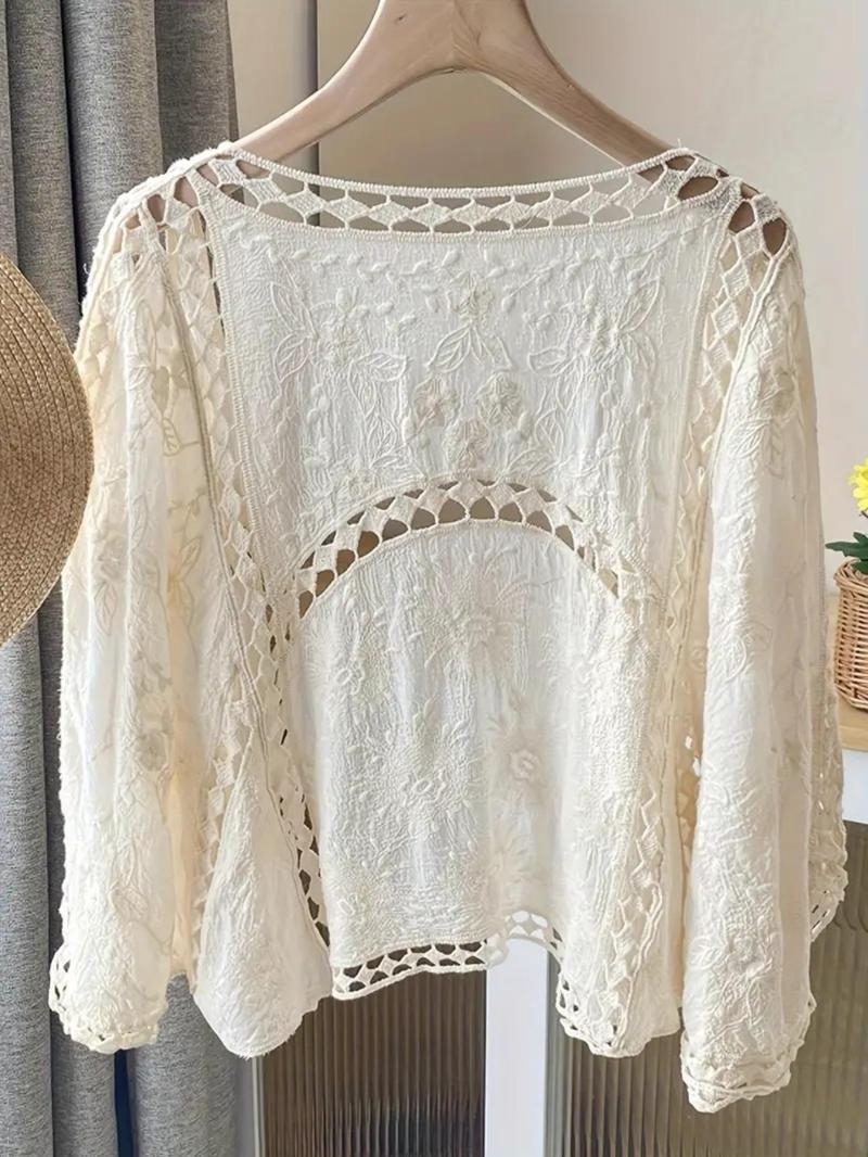 Women's Plain Cover Up Top, Casual Open Front Cover Up Top for Beach Vacation Holiday, Ladies Clothes for All Seasons, Beach Outdoor Wear