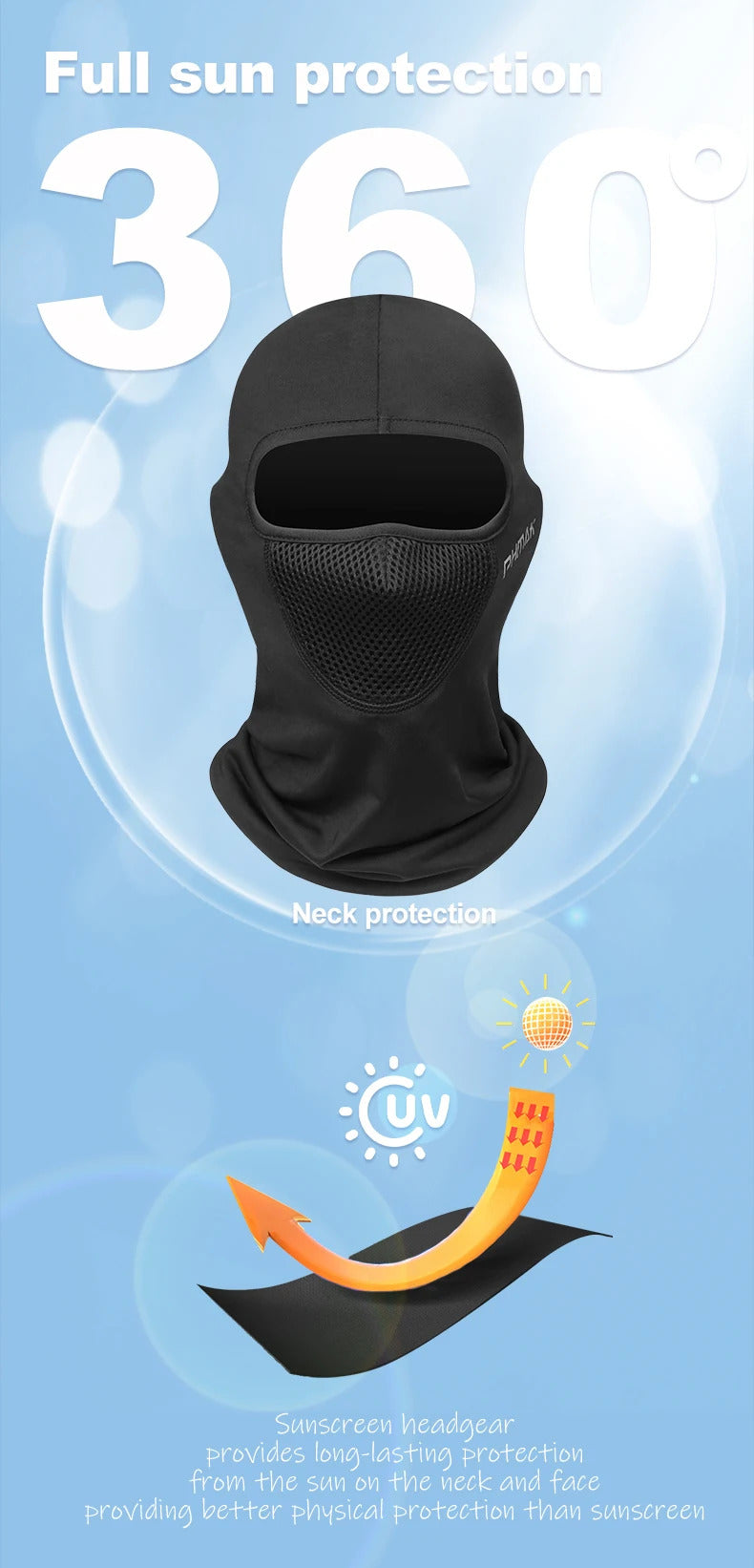 Motorcycle Riding Mask Wind Protection And Warmth Breathable Full Face Mask Balaclava Hat Scarf Hood Moto Biker Wind Cap