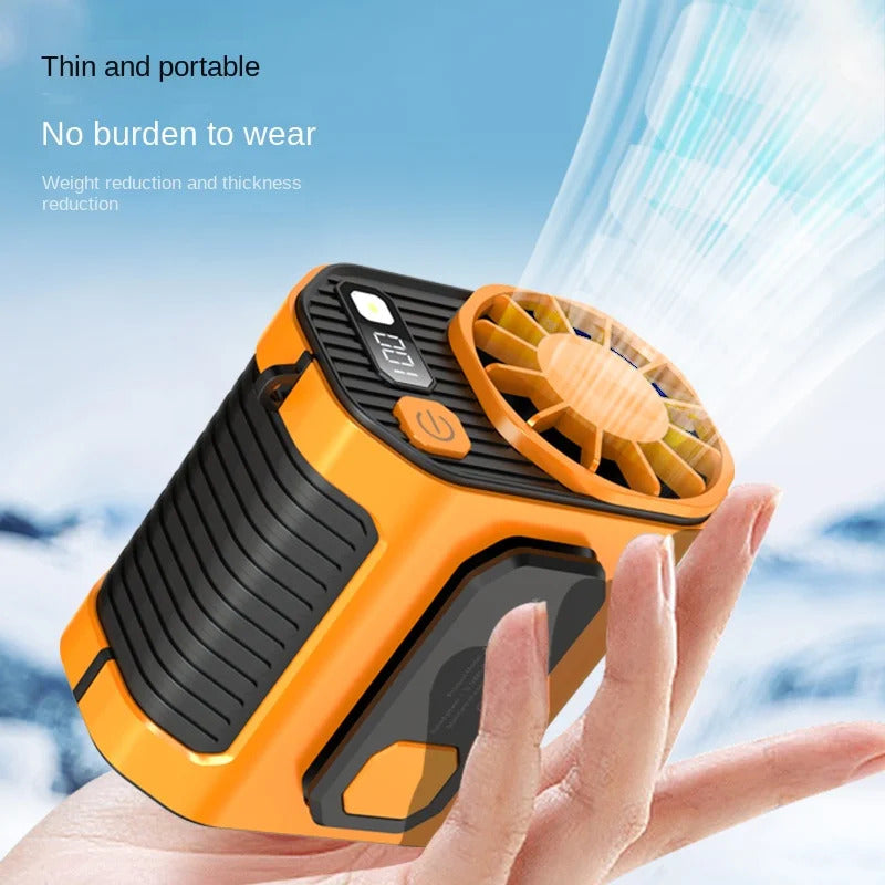 New waist-mounted fan cooling high-temperature outdoor work room welding site portable waist-mounted fan