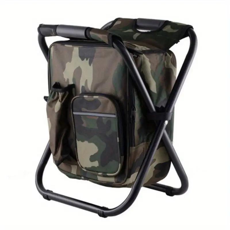 Foldable Camping Chair Backpack, Multifunctional Travel & Fishing Equipment, Outdoor Camping Furniture for Hiking, Beach & Hunting