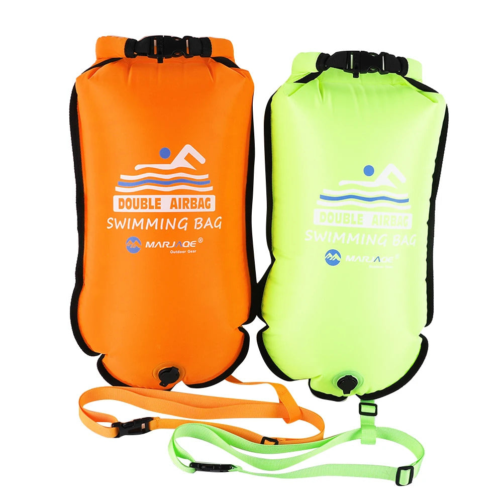 PVC Bucket Inflatable Open Swimming Buoy Tow Float Dry Bag Waterproof Kayaking Boating Swimming Water Sports Bag