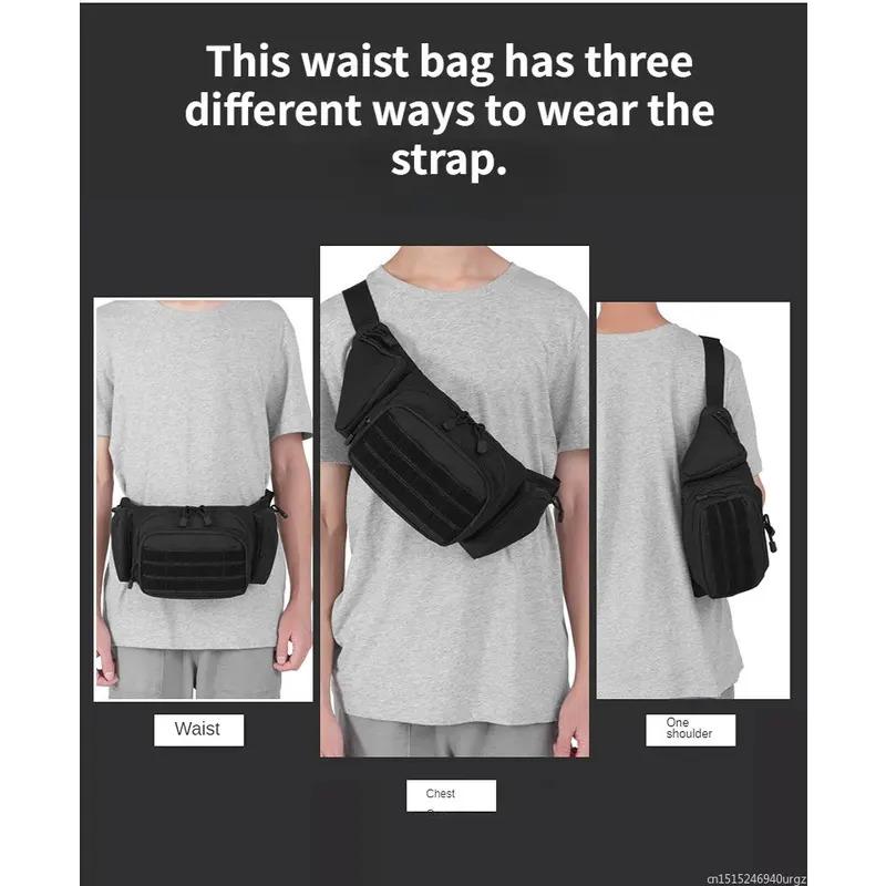 Outdoor Hiking  Waist Running Sports Functional Cycling Bum Multi-functional Tool Shoulder Tactical Waist Pack