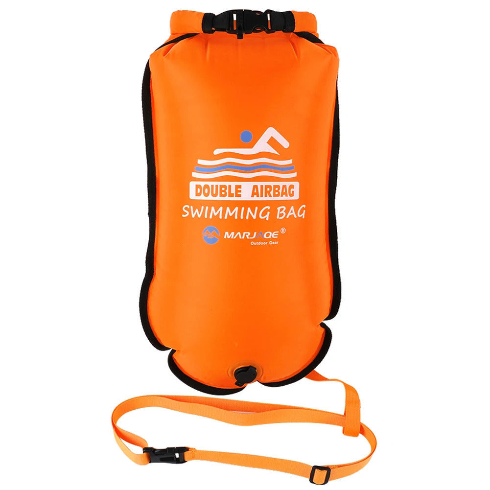 PVC Bucket Inflatable Open Swimming Buoy Tow Float Dry Bag Waterproof Kayaking Boating Swimming Water Sports Bag