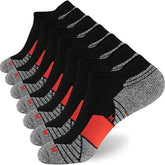 Men's Colorblock Striped Print Ankle Socks,7 Pairs ,Casual Moisture Wicking Low Cut Socks,Soft Comfy Breathable Socks for all Athletic Running