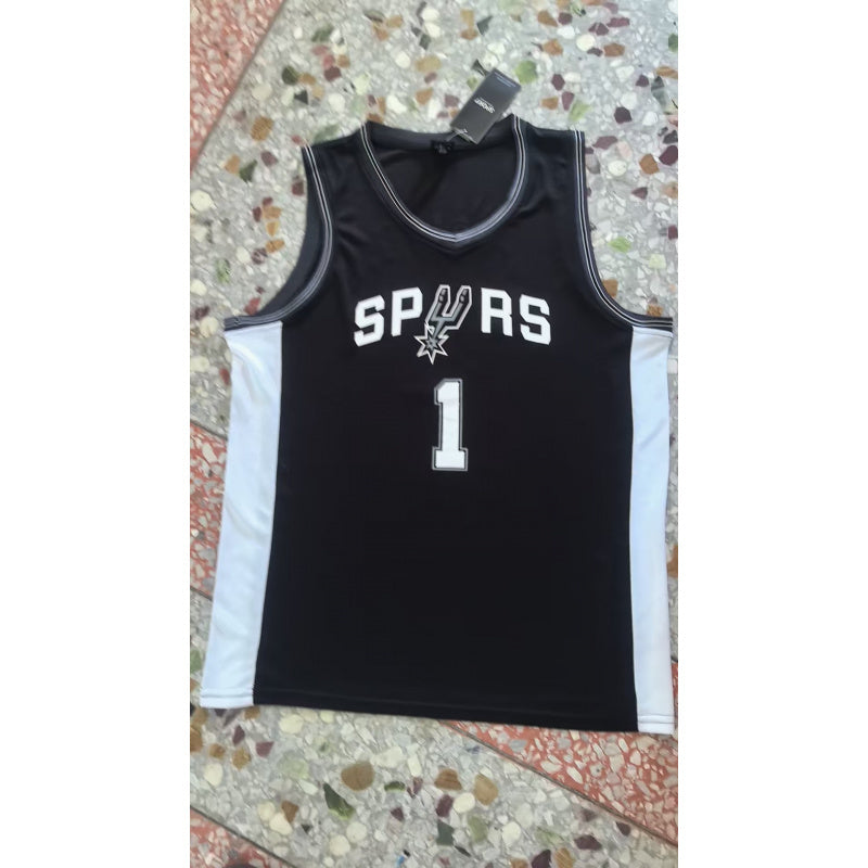Men's Figure Embroidered Basketball Jersey, 1 Count Loose Sleeveless Vest, Breathable Comfortable Sports Jersey for Training & Outdoor Activities, Sport Outdoor Clothes
