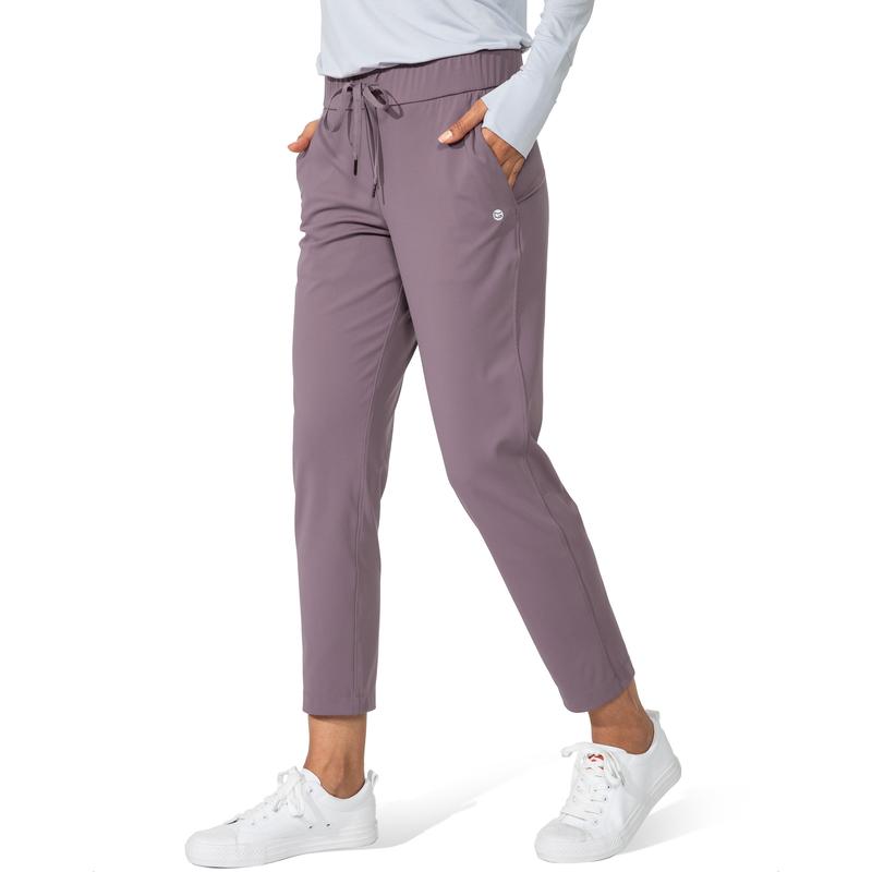Women's Pants with Deep Pockets 7/8 Sporty Skinny Bottoms Stretch Ankle Sweatpants Solid Tracksuits