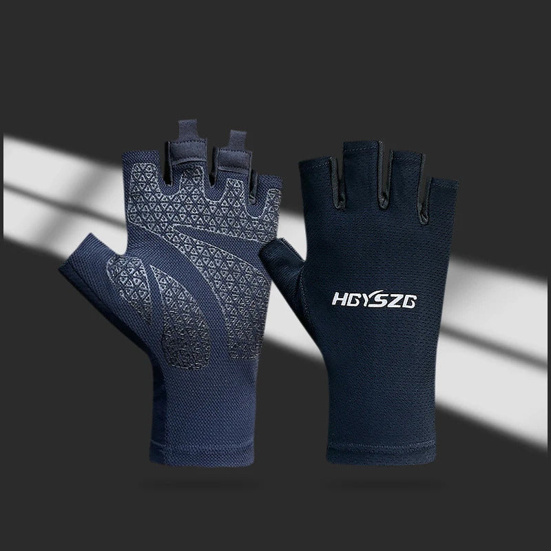 Summer Cycling Gloves Fingerless Fitness Fishing Women Men Spring Gym Breathable Non-slip Yoga Elastic Sport Bicycle Gloves