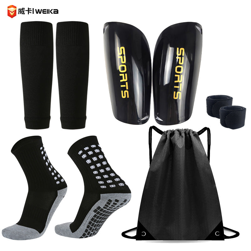 Elite Soccer Bundle - Grip Sock, Shin Guards, Pre-Cut Sock Sleeves, and Shin Guard Straps Bundle – Essential Equipment for Futbol Players