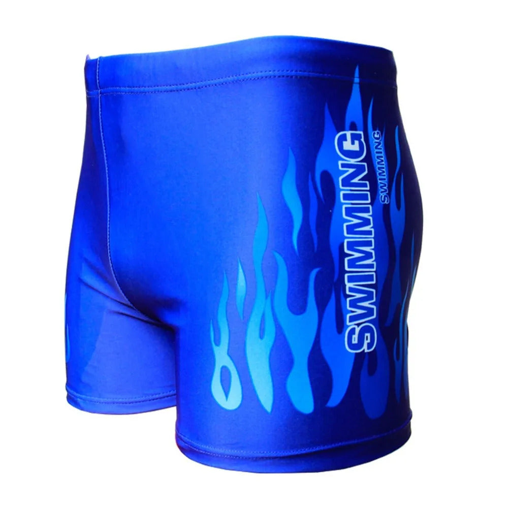 Men Swimwear Swimsuit Mens Swim Shorts Bathing Suit Swimming Pool Trunks Beach Briefs Flame Boxer Badpak maillot de bain homme
