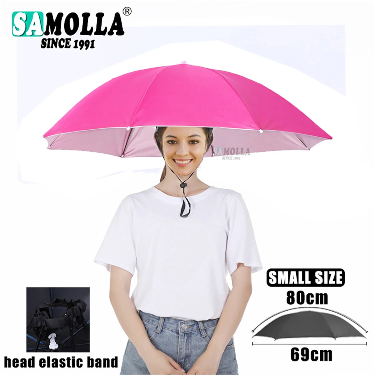 Portable Rain Umbrella Hat Army Green Foldable Outdoor Pesca Sun Shade Waterproof Camping Fishing Headwear Cap Beach Head Hats