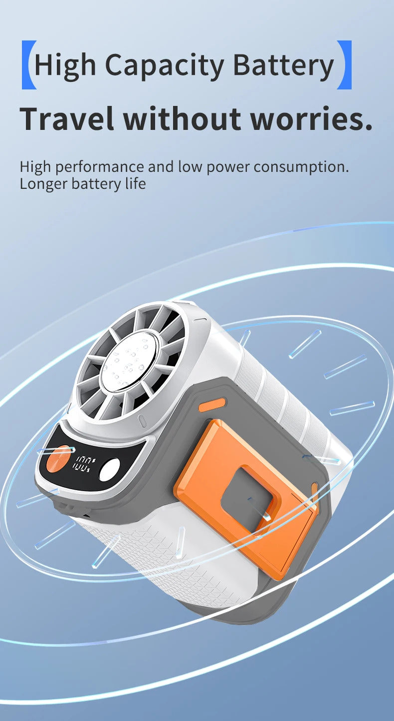 New waist-mounted fan cooling high-temperature outdoor work room welding site portable waist-mounted fan