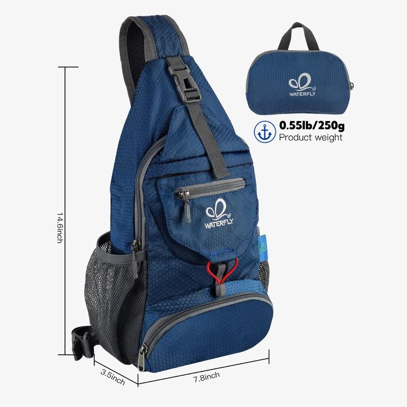 Packable Small Crossbody Sling Backpack Shoulder Chest Bag Daypack for Hiking Traveling