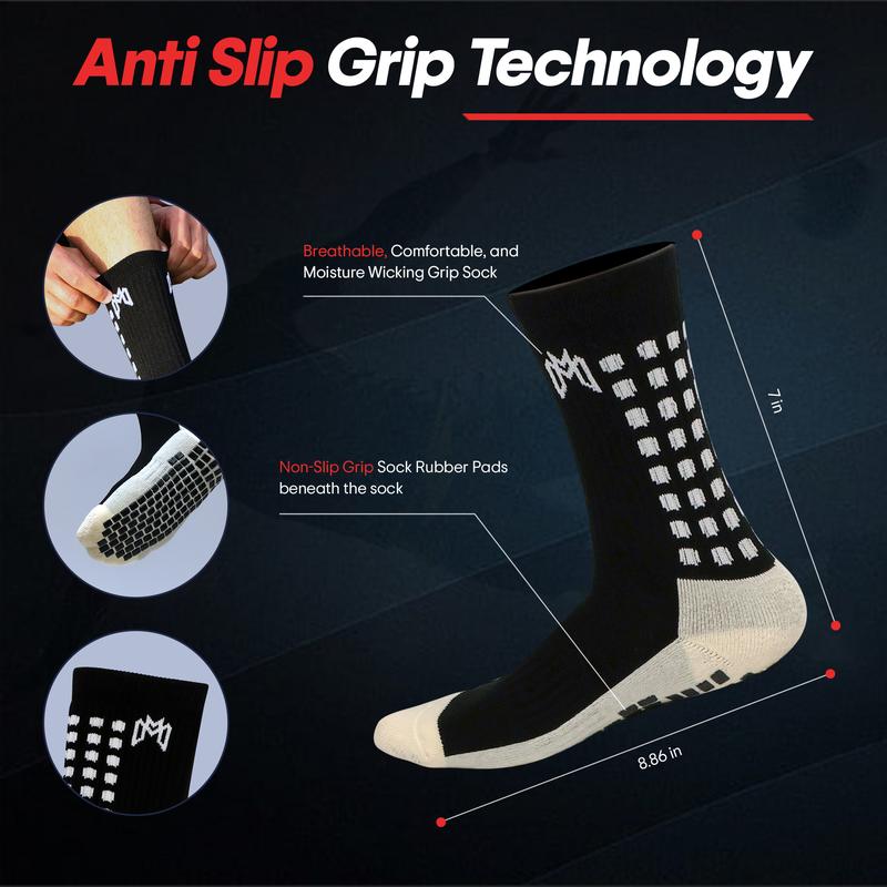 Elite Soccer Bundle - Grip Sock, Shin Guards, Pre-Cut Sock Sleeves, and Shin Guard Straps Bundle – Essential Equipment for Futbol Players