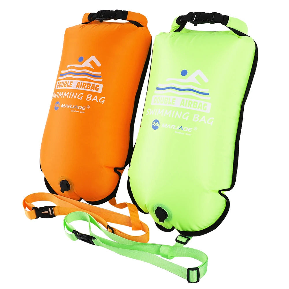 PVC Bucket Inflatable Open Swimming Buoy Tow Float Dry Bag Waterproof Kayaking Boating Swimming Water Sports Bag