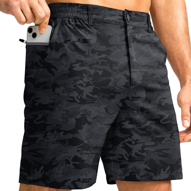 Men's Golf Shorts Stretch Quick Dry Breathable Gym Shorts Lightweight Athleticshorts Fashion Casual Workout Shorts With 3 Pockets Daily Wear