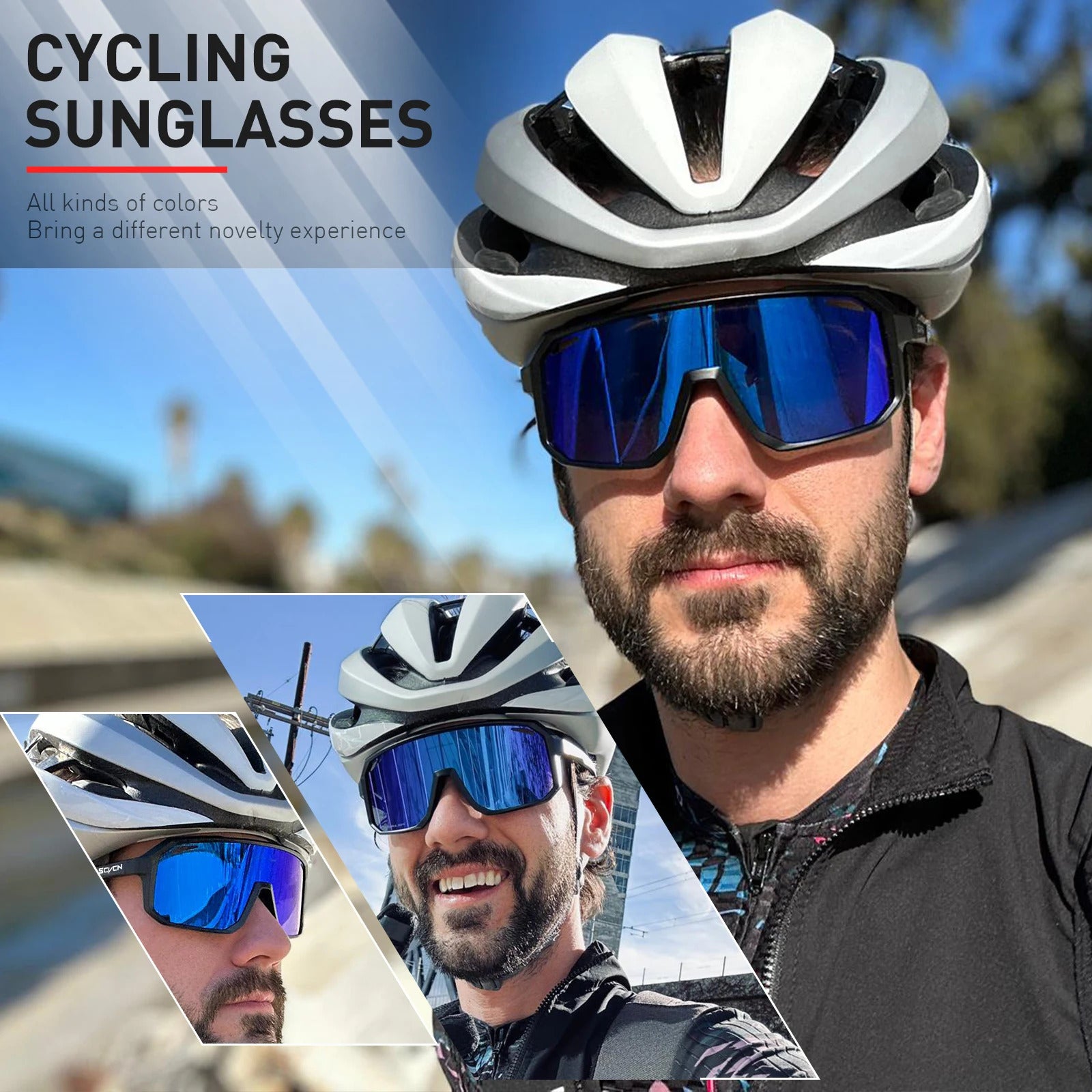New Outdoor Cycling Sunglasses Men Road Driving Bike Glasses  Sports Mountain Climbing Women Bicycle Cycling UV400 Goggles