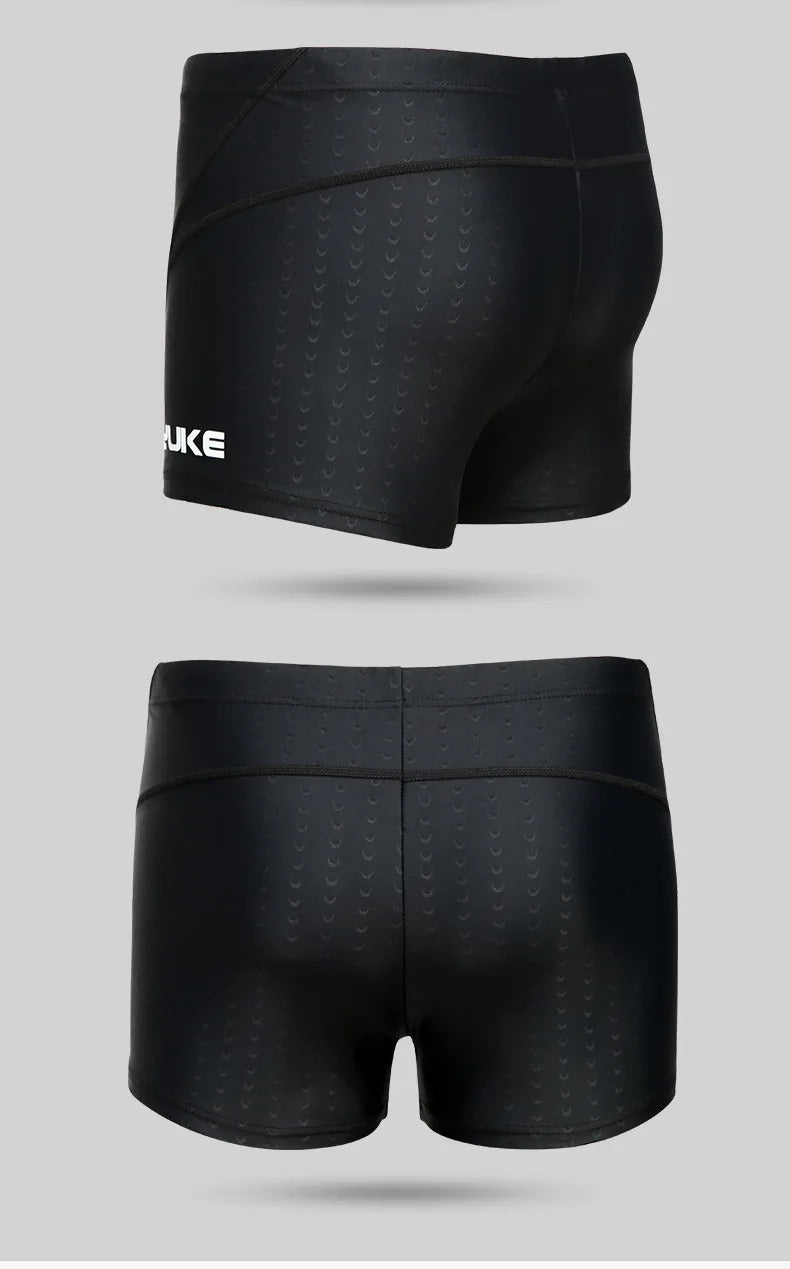 Swimming Trunks Men's Swimming Set Flat Angle Swimming Shorts Waterproof Quick-drying Swimming Suit Swimming Goggles Swim Cap