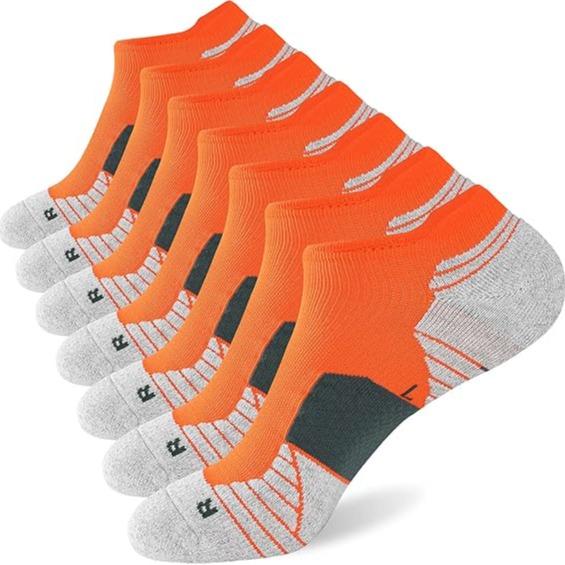 Men's Colorblock Striped Print Ankle Socks,7 Pairs ,Casual Moisture Wicking Low Cut Socks,Soft Comfy Breathable Socks for all Athletic Running