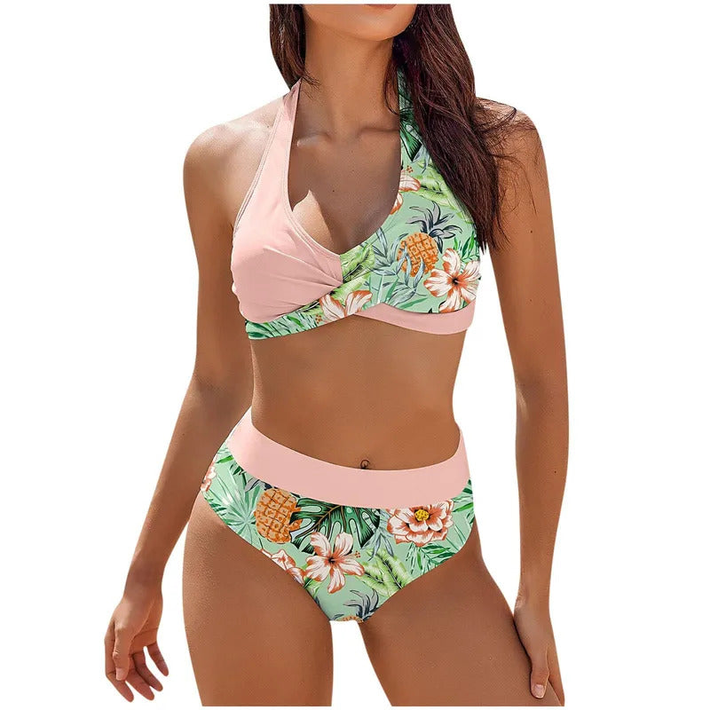 Bikini Push Up Swimwear Women Brazilain Biquinis Feminino 2024 Mujer Swimsuit Tanga Swimming Bathing Suit 2 Piece Set Mujer