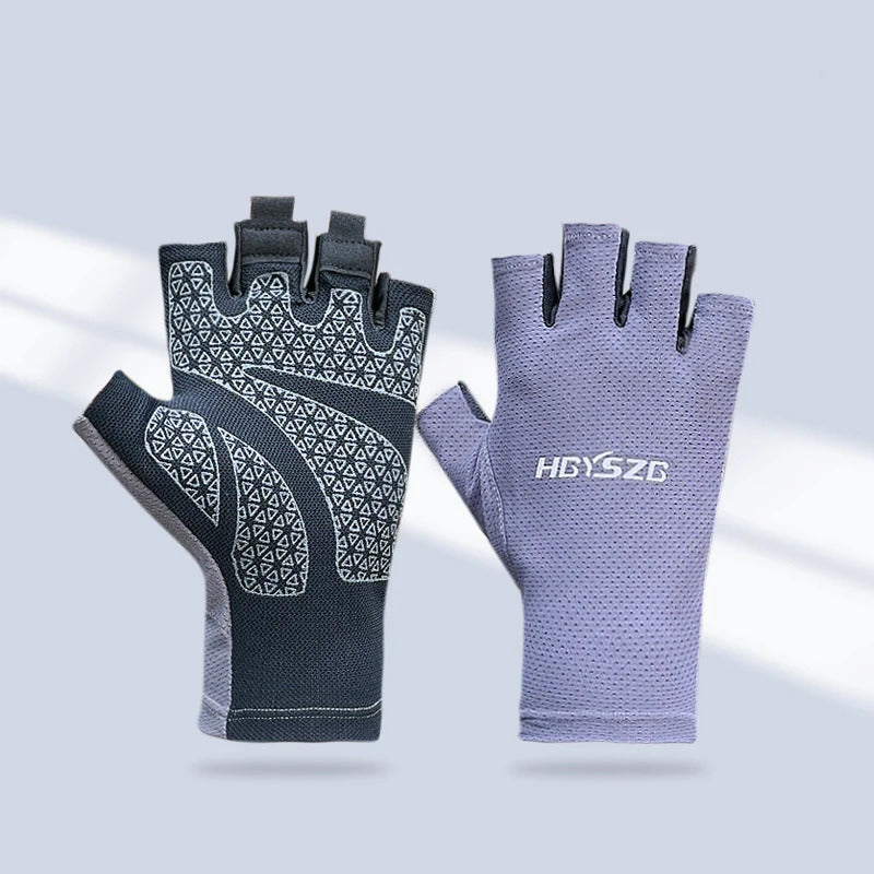 Summer Cycling Gloves Fingerless Fitness Fishing Women Men Spring Gym Breathable Non-slip Yoga Elastic Sport Bicycle Gloves