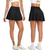 Women's Tennis Solid Pocket High Waist Athletic Skirt Pleated Golf Skorts with Pockets High Waisted Workout Running Casual Girl Skirts