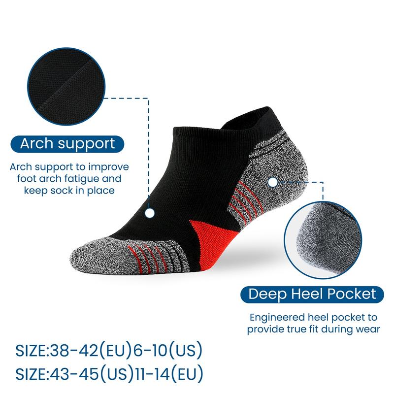 Men's Colorblock Striped Print Ankle Socks,7 Pairs ,Casual Moisture Wicking Low Cut Socks,Soft Comfy Breathable Socks for all Athletic Running