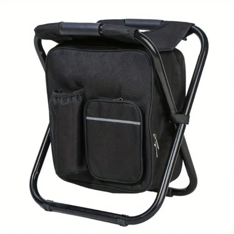 Foldable Camping Chair Backpack, Multifunctional Travel & Fishing Equipment, Outdoor Camping Furniture for Hiking, Beach & Hunting