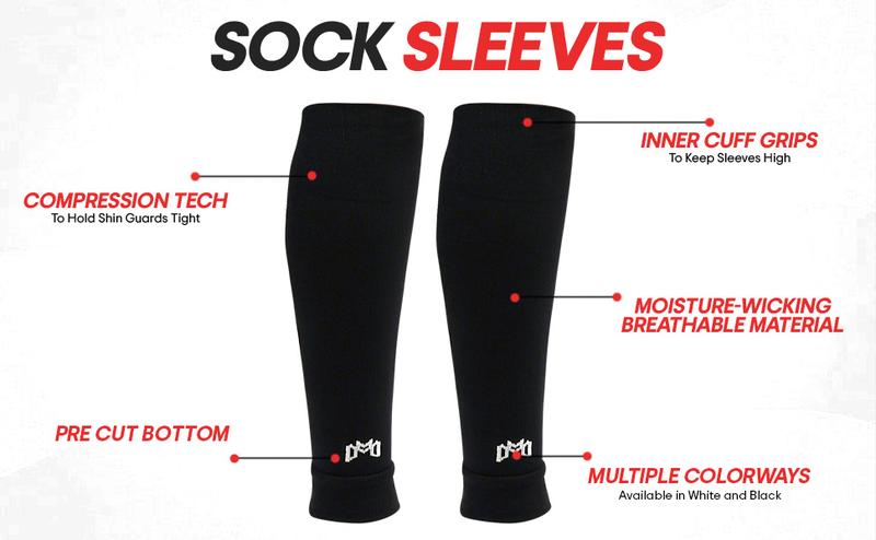 Elite Soccer Bundle - Grip Sock, Shin Guards, Pre-Cut Sock Sleeves, and Shin Guard Straps Bundle – Essential Equipment for Futbol Players