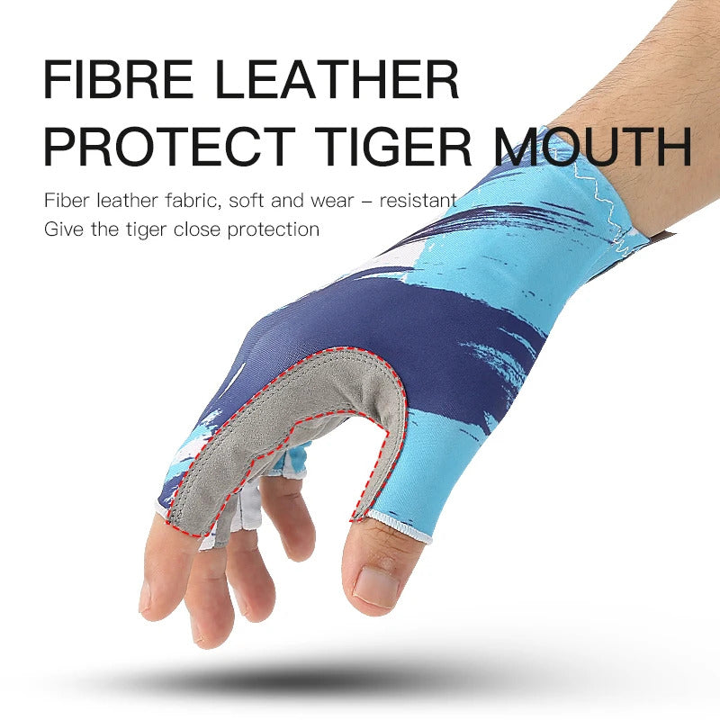 Outdoor Fishing Gloves Half Finger Men Women Anti-slip UV Wear Protection Sports Boating Fish Equipment Angling Sailing Gloves