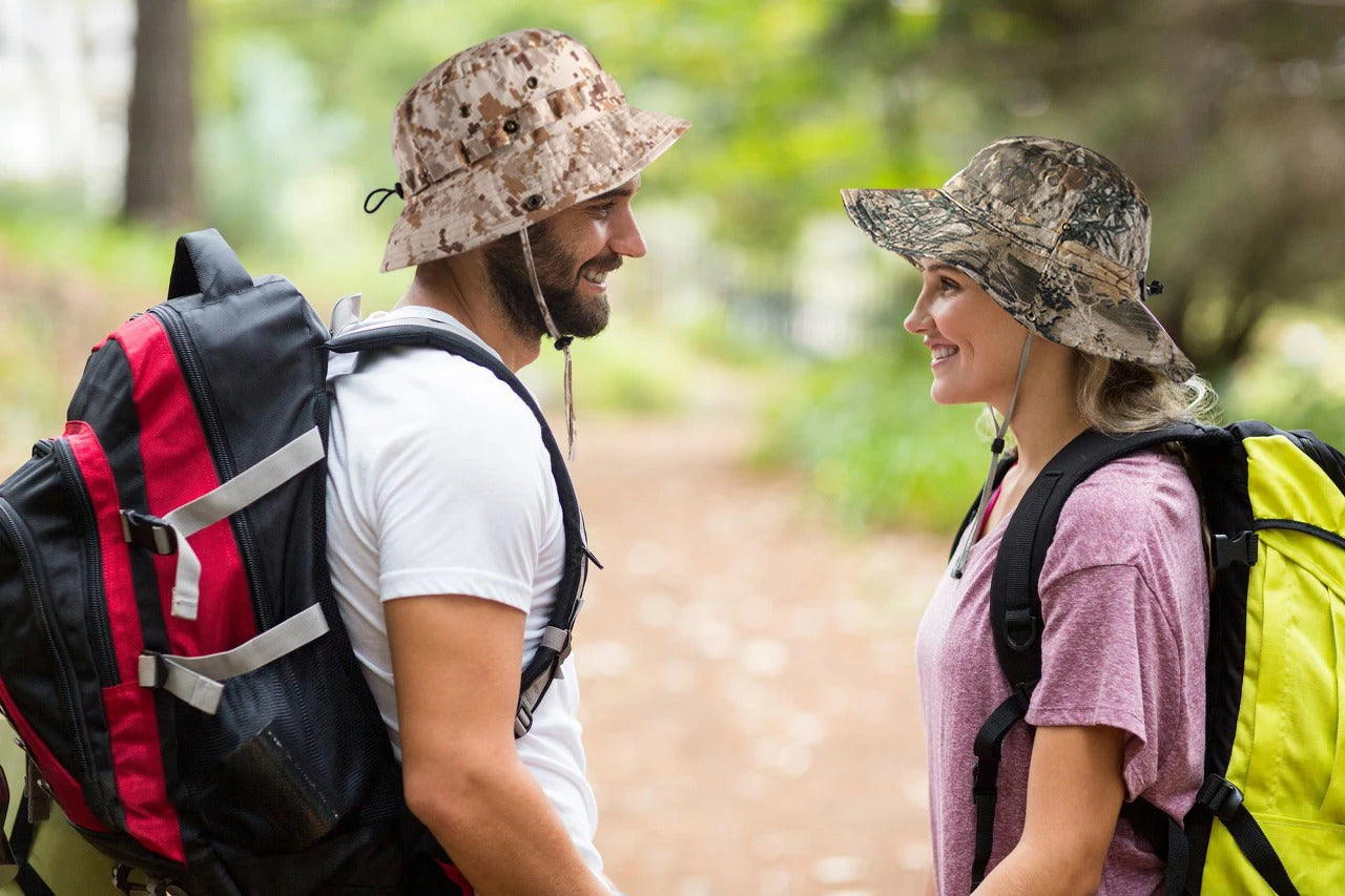 Tactical Fishing Boonie Hats Camouflage Panama Cap Hunting Shooting Outdoor Camping Sun Protection Folding Fisherman Bucket Hat