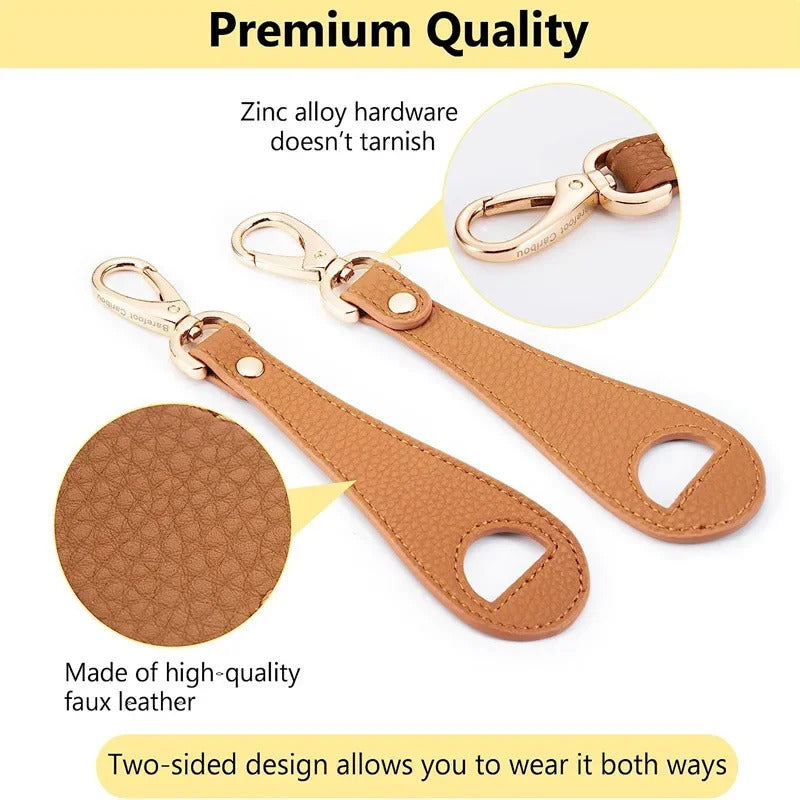 20pcs Travel Hat Clip Leather Simple Golf Baseball Hat Clip Summer Hat Strap Towel Glove Storage Wallet Buckle Hands-free Latch Clip