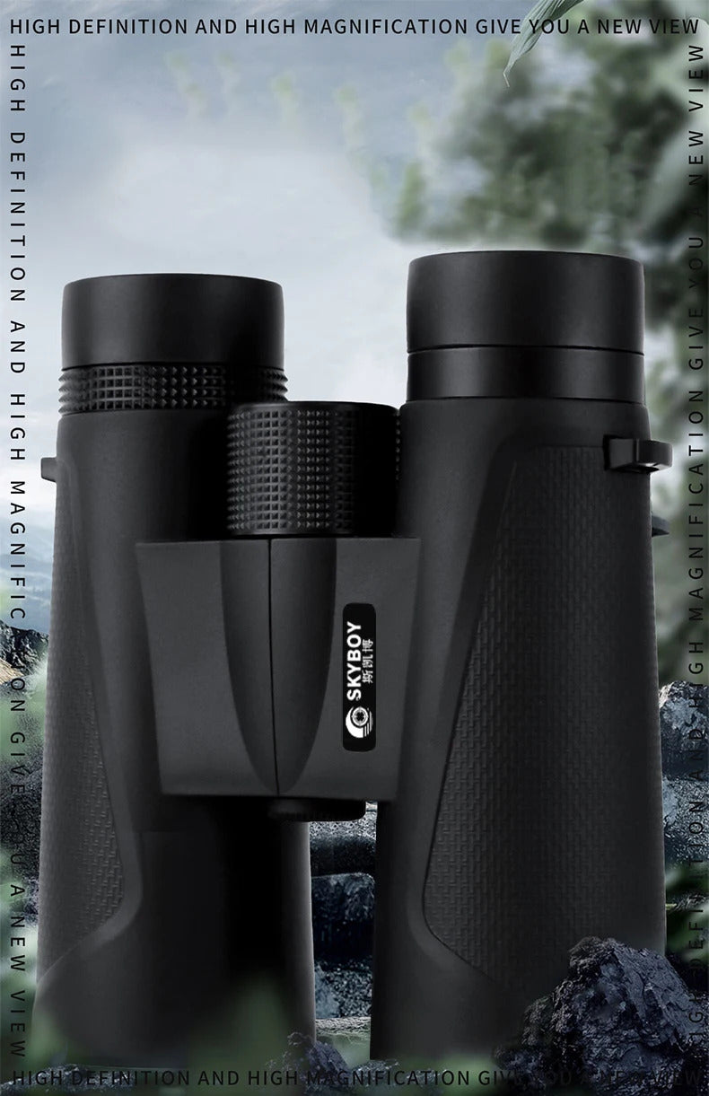 Powerful Telescope 12X42 Professional Binoculars Low Light BAK4-Prism Long Range Waterproof Military Hunting Camping Equipment