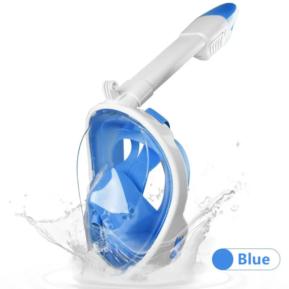 Underwater Scuba Anti Fog Full Face Diving Mask Snorkeling Respiratory Masks Safe Waterproof Swimming Equipment for Adult Kids