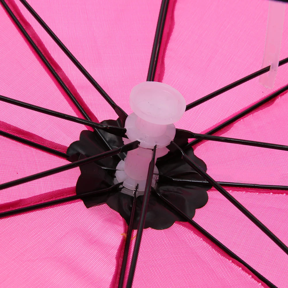 Portable Head Umbrella Hat Fishing Caps Anti-Rain Fishing Anti-Sun Umbrella Hat Adults Children Unisex Outdoor Pesca Sports Cap