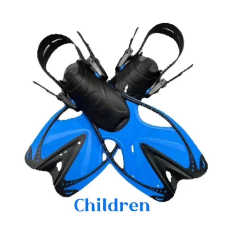 Children's Silicone flippers for men, women and children frog shoes swimming snorkeling equipment