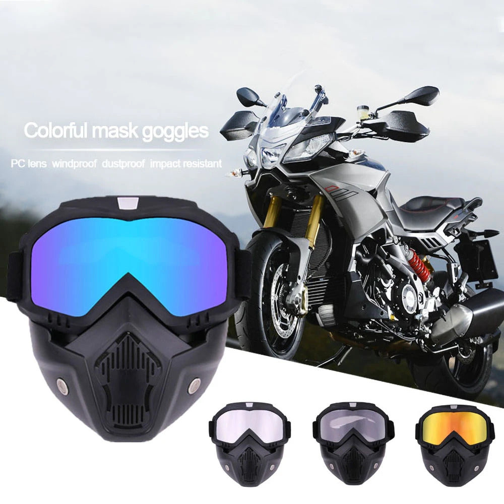 Outdoor Sport Windproof Mask Goggle HD Cycling Glasses Snowboard Eyewear Riding Motocross Summer UV Protection Sunglasses