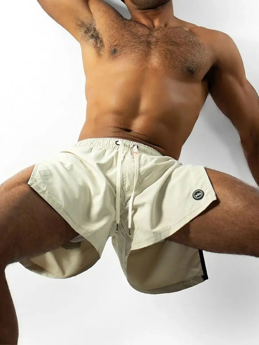 Summer Sports Shorts Men Sweatshorts Quick Dry Running Gym Beach Jogging Bottoms Men Fitness Training side Zipper Shorts Pants