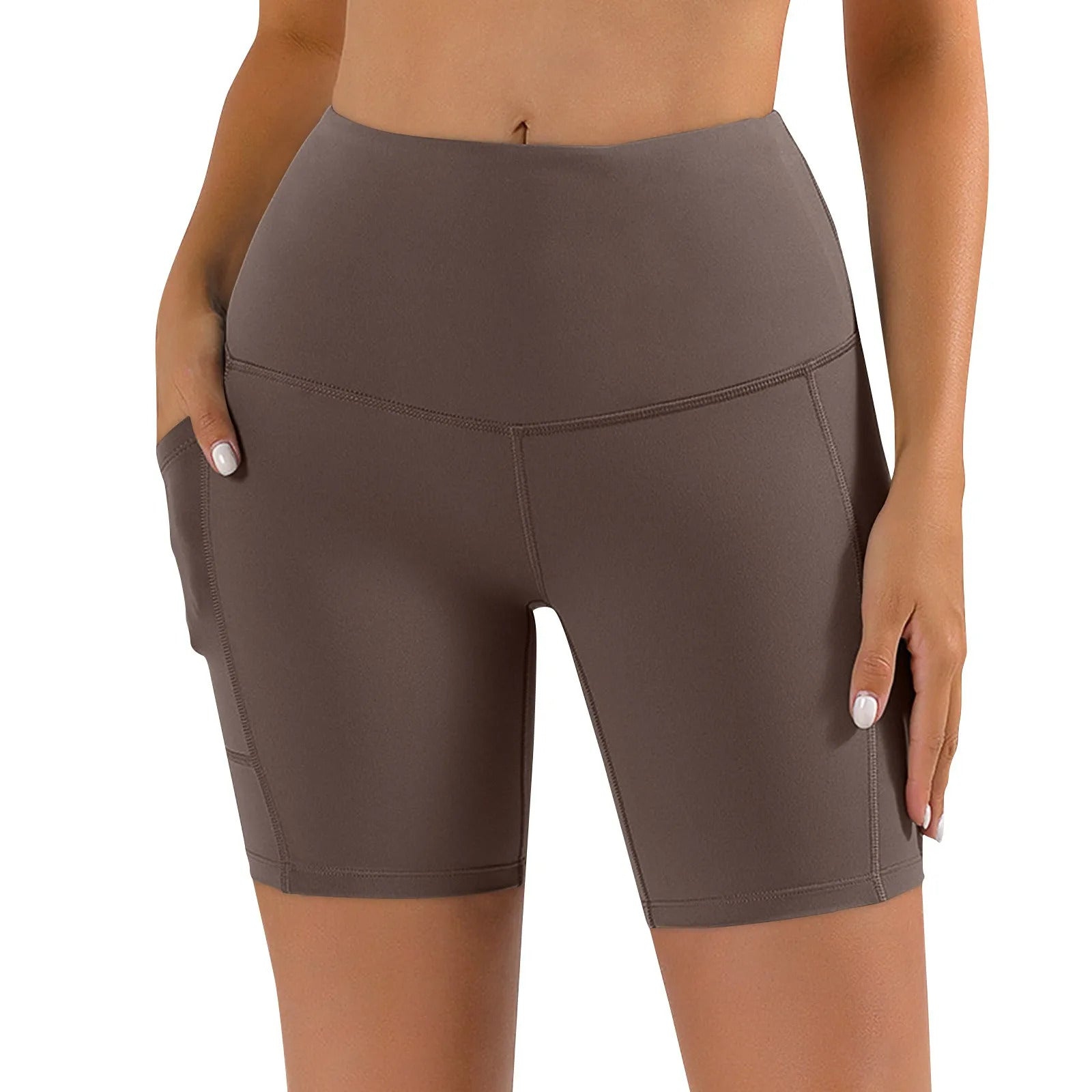 Women Sports Short Yoga Shorts High Waist Breathable Soft Fitness Tight Women Yoga Legging Shorts Cycling Athletic Gym Shorts