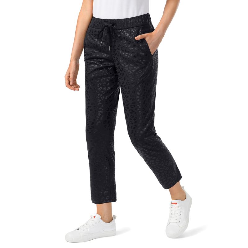 Women's Pants with Deep Pockets 7/8 Sporty Skinny Bottoms Stretch Ankle Sweatpants Solid Tracksuits
