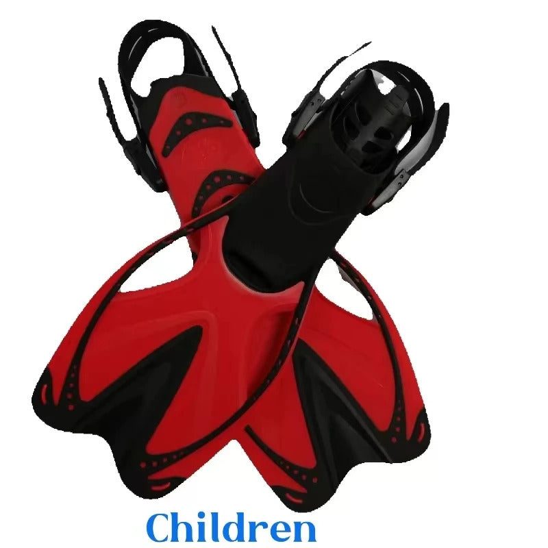 Children's Silicone flippers for men, women and children frog shoes swimming snorkeling equipment