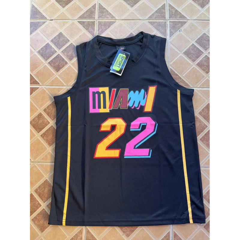Men's Figure Embroidered Basketball Jersey, 1 Count Loose Sleeveless Vest, Breathable Comfortable Sports Jersey for Training & Outdoor Activities, Sport Outdoor Clothes