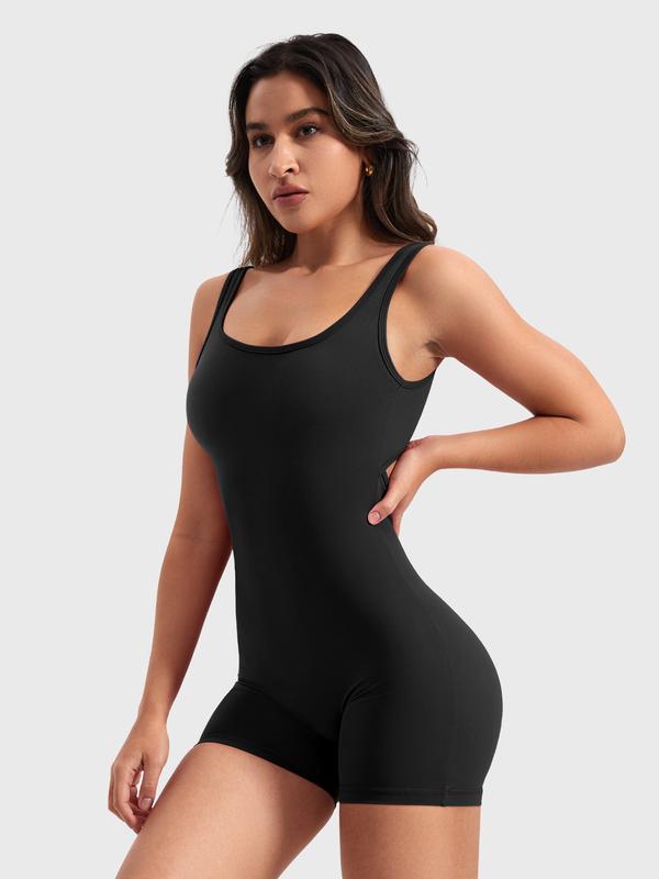 YEOREO One Piece  Jumpsuits for Women Backless Tummy Control Sleeveless Jumpsuits Lizvette V Back Scrunch Yoga Romper Gym Outfit Crop Top Workout Apparel Stretchable Activewear