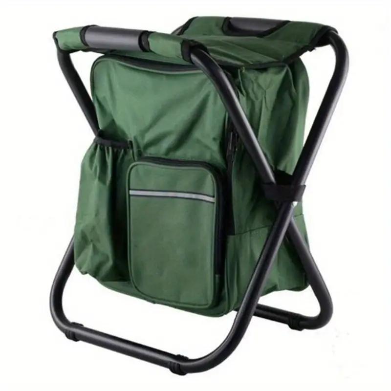 Foldable Camping Chair Backpack, Multifunctional Travel & Fishing Equipment, Outdoor Camping Furniture for Hiking, Beach & Hunting