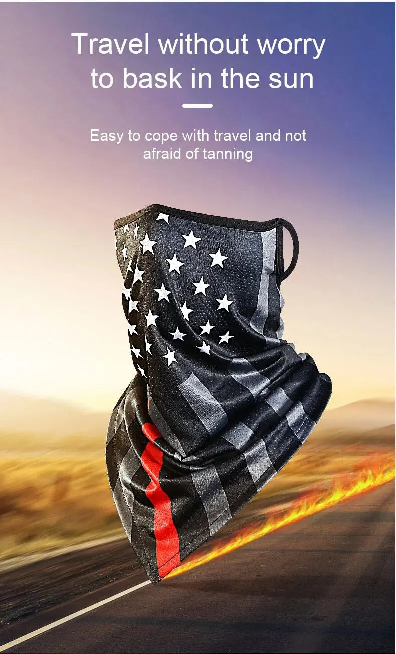 Cycling Mask Sun Protection Cycling Scarf Ice Silk Outdoor Masks for Men Sports Bicycle Mask Cool Face Cover Ciclismo