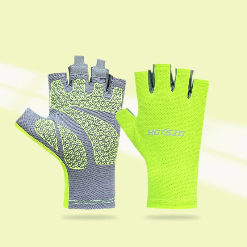 Summer Cycling Gloves Fingerless Fitness Fishing Women Men Spring Gym Breathable Non-slip Yoga Elastic Sport Bicycle Gloves