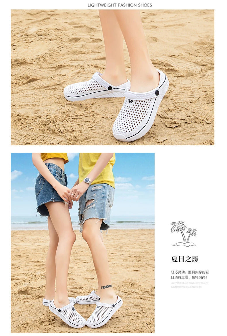 Sandals for Women Men Breathable Beach Shoes Fashion Garden Clog Aqua Shoes Trekking Wading  Size 36-45