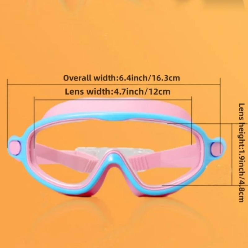 Diving Swimming Goggles, 2 Counts Anti-fog & Anti-uv Swim Glasses with Waterproof Earplugs, Wide Vision Swimming Accessories for Boys & Girls, Water Goggles, Swim Kit, Cool Swimming Goggles