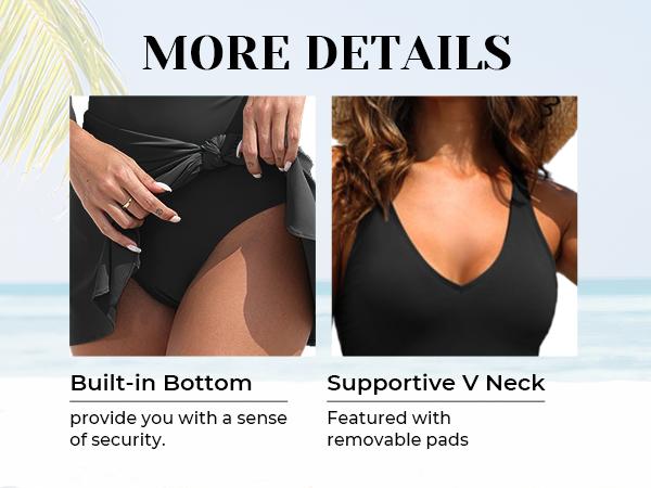 Women One Piece Swim Dress 2025 Tummy Control Swimsuit with Skirt Wrap Tie Side Swimdress Bathing Suit  dealsforyoudays