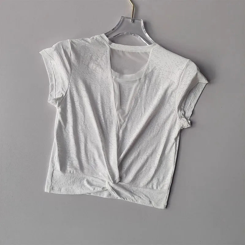 Woman Sports Shirt Short Sleeve Yoga Top Mesh T-Shirts Women Fitness Shirt Sportswear Breathable Workout top Loose Gym Clothes