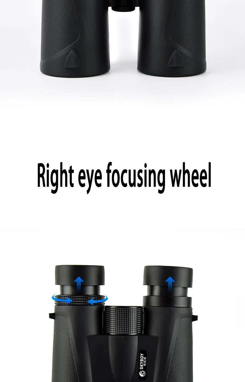 Powerful Telescope 12X42 Professional Binoculars Low Light BAK4-Prism Long Range Waterproof Military Hunting Camping Equipment